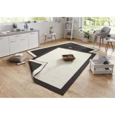 Hanse Home Kusový koberec Twin-Wendeteppiche 103105 creme schwarz 80x350 cm