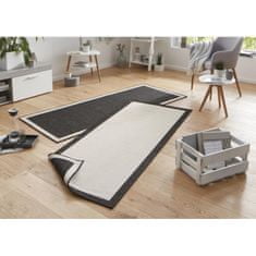 Hanse Home Kusový koberec Twin-Wendeteppiche 103105 creme schwarz 80x350 cm