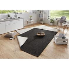 Hanse Home Kusový koberec Twin-Wendeteppiche 103096 schwarz creme 80x350 cm
