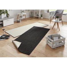 Hanse Home Kusový koberec Twin-Wendeteppiche 103096 schwarz creme 80x350 cm