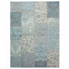 Flair Rugs Kusový koberec Manhattan Patchwork Chenille Duck Egg 155x230 cm