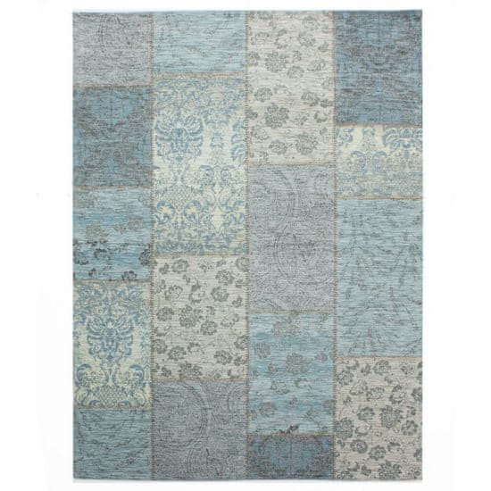 Flair Rugs Kusový koberec Manhattan Patchwork Chenille Duck Egg 200x290 cm