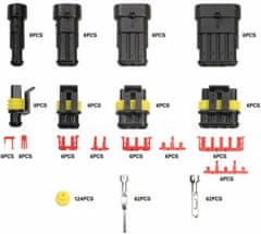 Sada vodotěsných konektorů do auta, celkem 325 komponentů