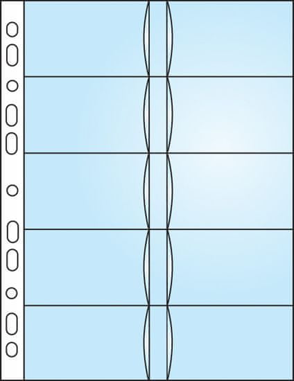 Bantex Závěsný obal Bantex - A4 silný / obal na 20 ks vizitek / 10 ks