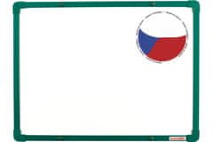 VISION Bílá keramická tabule boardOK 60x45 - zelená