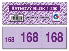 Baloušek Šatnové bloky - 135 x 47 mm / 1-200 / 8 odstínů barev / ET295