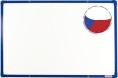 VISION Bílá keramická tabule boardOK 90x60 - modrá