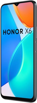 Honor X6, výkonný telefon, zaoblený velký displej TFT LCD displej HD+ rozlišení NFC výkonný procesor LTE připojení Dual SIM velkokapacitní baterie trojnásobný fotoaparát ultraširokoúhlý Mediatek vysoké rozlišení, 90Hz HD+ displej OS Android čtečka otisku prstů rychlonabíjení rychlodobíjení rychlé nabíjení dostupný výkonný telefon velký displej OS Android 12 UI 6.1