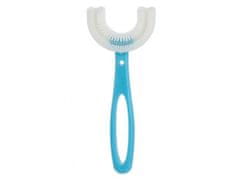 Leventi Zubní kartáček pro děti 6-12let ve tvaru U - modrý