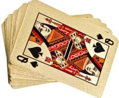KIK KX8977 Pokerové karty 100% plast - zlaté