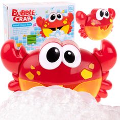 Ikonka Pěnová hračka do koupele s generátorem bublinek krab