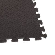 Pěnový koberec 60 x 60 cm 4ks černá