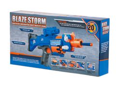 Ikonka Pěnový šíp Blaze Storm + zaměřovač + 20 šípů modré barvy