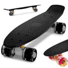 Iso Trade Pennyboard 56cm - LED kolečka | černý