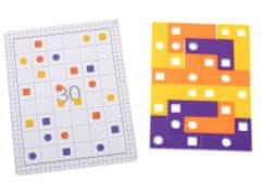 WOWO Kompletní Sada Tetris Puzzle Hry s Kartami - 42 Dílků