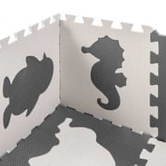 WOWO Dětská pěnová podložka Puzzle v černo-ecru designu, 9 kusů