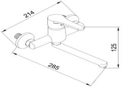 TZB Umyvadlová-dřezová baterie 150mm (IT-3524)