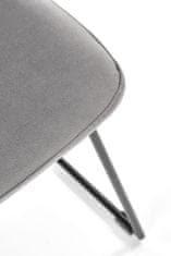 Halmar Čalouněná jídelní židle K485, šedá