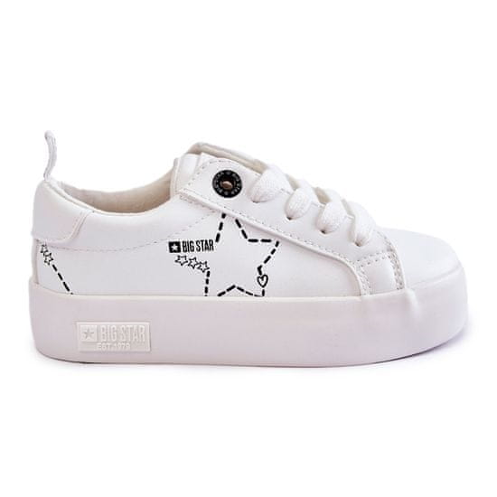 Big Star Dětská šněrovací sportovní obuv KK374222 White