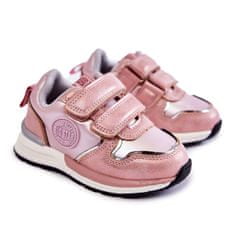 Big Star Dětská sportovní obuv Velcro Memory Foam System KK374180 Pink velikost 25