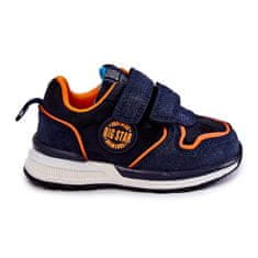 Big Star Dětská sportovní obuv Velcro Memory Foam System KK374183 Navy Blue velikost 27