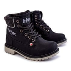 Lee Cooper Dětské boty Trapper LCJ-22-01-1491 Black velikost 35