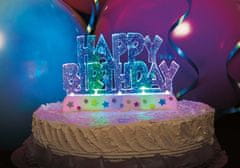 Unique Zápich na dort Happy Birthday LED barevný