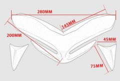 UNI Kryt předního světla - mračítka Kawasaki Z900 2017-2019