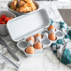 Koziol EGG box na 10 ks vajíček Organic šedý KOZIOL