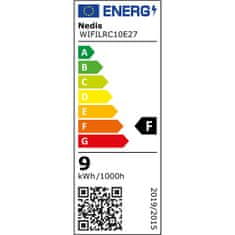 Nedis Chytrá žárovka SmartLife klisik, Wi-Fi, E27, 806 lm, 9 W, RGB / Teplá - studená bílá