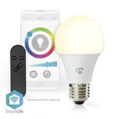 Nedis Chytrá žárovka SmartLife klisik, Wi-Fi, E27, 806 lm, 9 W, RGB / Teplá - studená bílá