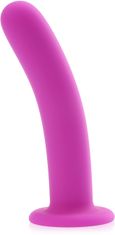 XSARA Silikonové dildo štíhlý rovný kolík s přísavkou – 78905926