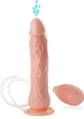 XSARA Realistický penis na přísavce dildo s výstřikem - 73883441