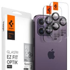 Spigen KRYT FOTOAPARÁTU SPIGEN OPTIK.TR OCHRANA FOTOAPARÁTU „EZ FIT“ 2BALENÍ IPHONE 14 PRO / 14 PRO MAX ČERNÁ