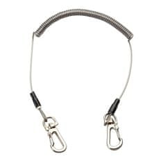 Herbertz 912700 Spirálový kabel s dvojitými karabinami 40cm