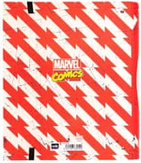 CurePink Kroužkový pořadač Marvel Comics|Captain America: Štít (28 x 32 x 4 cm)