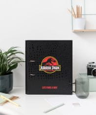 CurePink Kroužkový pořadač Premium Jurassic Park|Jurský park: Life Finds A Way (28 x 32 x 4 cm)