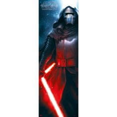 CurePink Plakát na dveře Star Wars|Hvězdné války: Kylo Ren (53 x 158 cm) 150 g