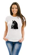 STRIKER Dámské tričko Black Horse Barva: Bílá, Velikost: L