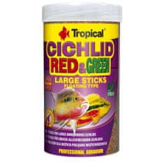 TROPICAL Krmivo pro akvarijní ryby Cichlid Red+Green Large stick 250ml /75g 