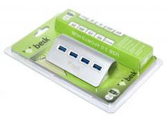 Beik Čtyřportový USB 3.0 hub rozbočovač HYD-9025H hliníkový