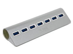 Beik Sedmiportový USB 3.0 hub rozbočovač HYD-9030H hliníkový + adaptér