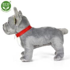 Rappa Plyšový pes buldoček šedý 30cm ECO-FRIENDLY