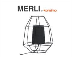 Konsimo Stolní lampa Černá MERLI