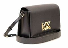 Michael Kors dámská kabelka crossbody MINI 35T2G8IM6L BLACK MD FLAP MESSENGER LEATHER