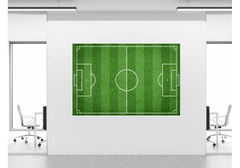 Glasdekor Skleněná magnetická tabule fotbal hřiště - Tvar: Obdélník, Rozměr skleněné grafické tabule: 30x40