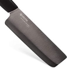 Kyocera Keramický nůž Nakiri s černou čepelí - 15cm, černá plastová rukojeť FK-150BKN