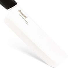 Kyocera Keramický nůž Nakiri s bílou čepelí - 15 cm, černá plastová rukojeť FK-150WHN