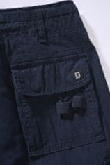 BRANDIT kalhoty Pure Slim Fit Trousers Modrá Velikost: 3XL