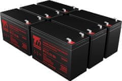T6 power Sada baterií pro záložní zdroj IBM 2HRF9, VRLA, 12 V